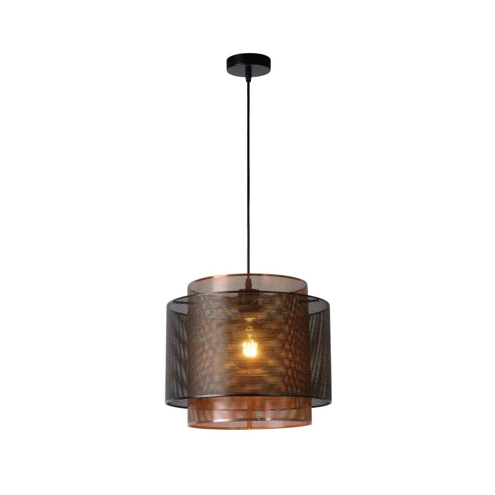 Lucide ORRIN - Pendant light - Ø 34 cm - 1xE27 - Black - Lights Zone
