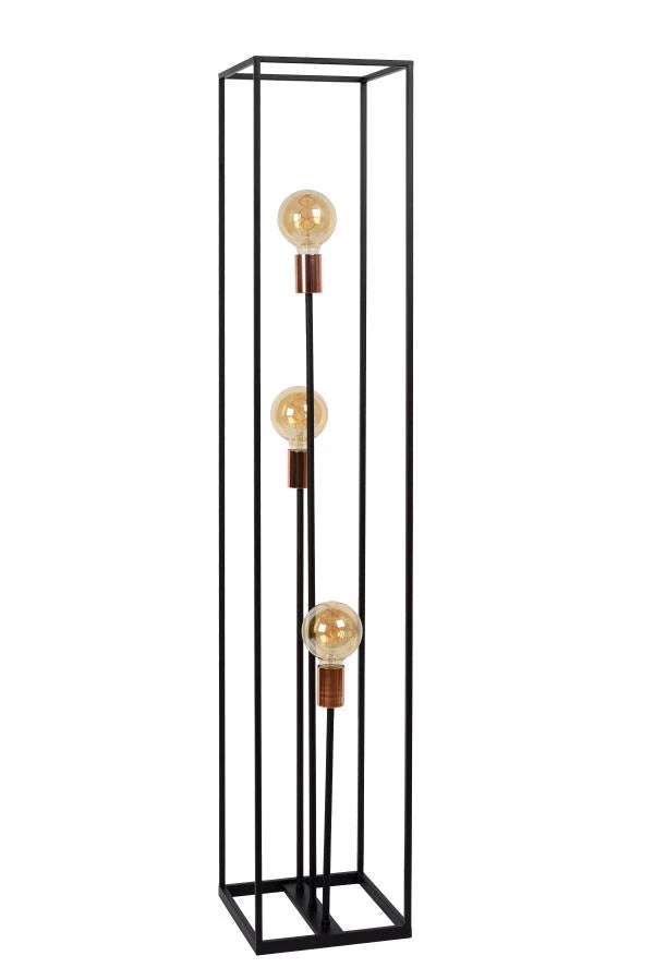 Lucide ARTHUR - Floor lamp - 3xE27 - Black - Lights Zone