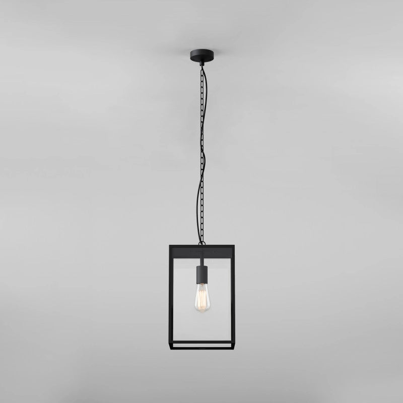 Astro Homefield 360 Pendant Porch Lantern – Textured Black - Lights Zone