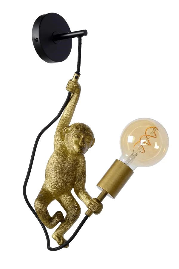 Lucide EXTRAVAGANZA CHIMP - Wall light - 1xE27 - Black - Lights Zone