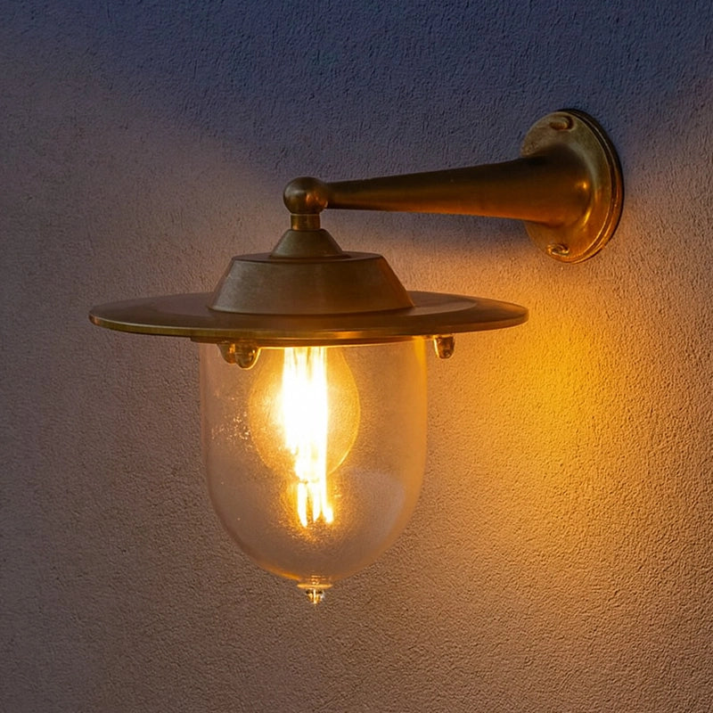 Westport Montauk Coastal Outdoor Wall Light – Brass (IP64)