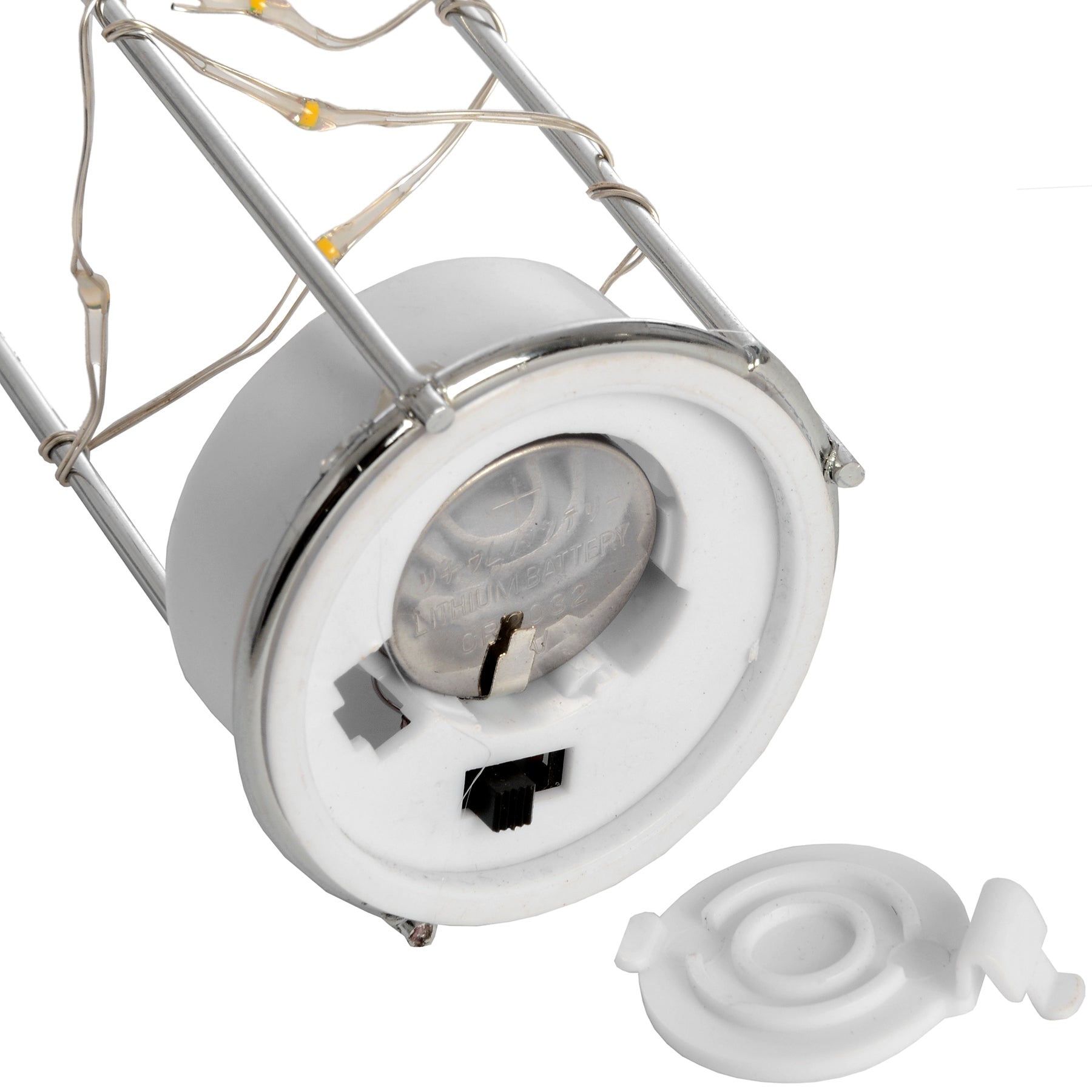 Frosted Grey Glass Lantern with Rope Detail and LED - Lights Zone