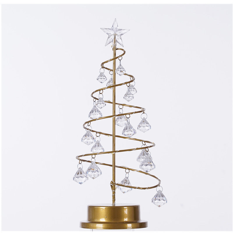Crystal Christmas Tree Led Lights Indoor Decoration Fairy Lights Bedroom String Lights - Lights Zone