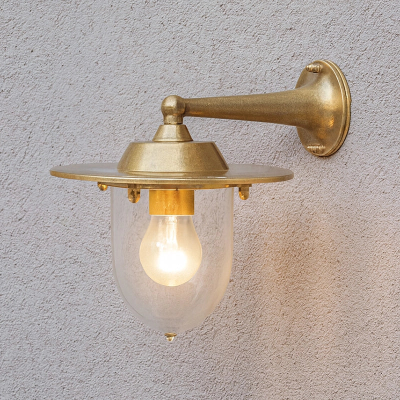 Westport Montauk Coastal Outdoor Wall Light – Brass (IP64)