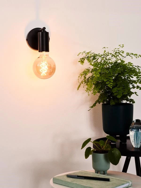 Lucide LEANNE - Wall light - 1xE27 - Black - Lights Zone