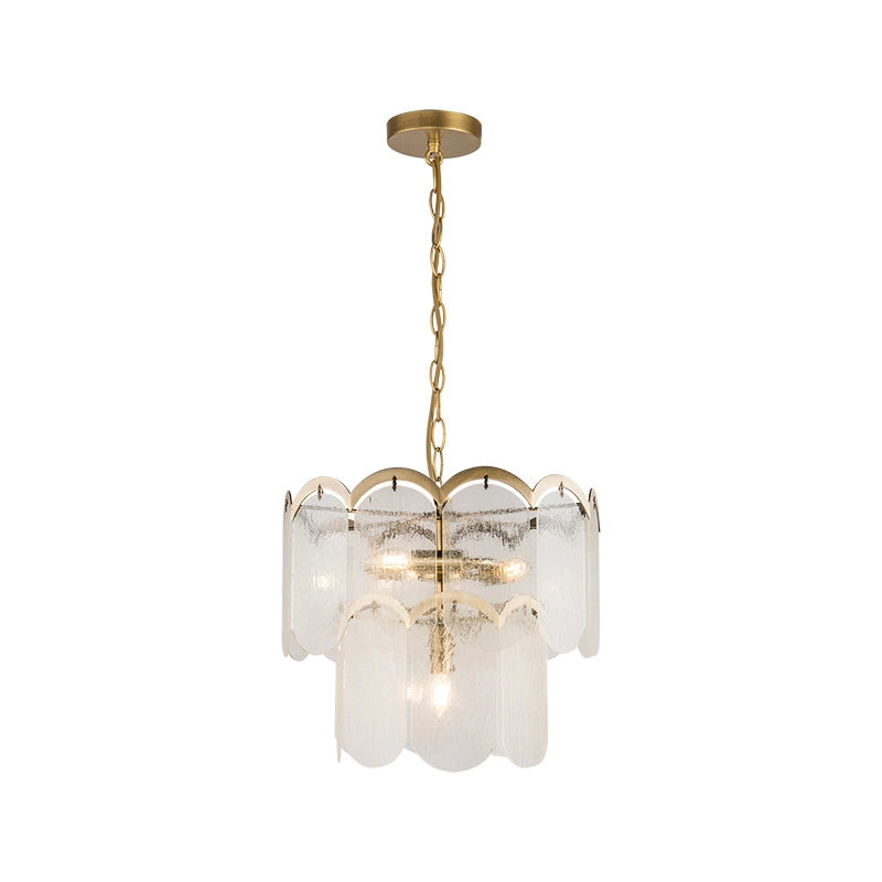 Wisteria Maison Clear Glass Chandelier – Antique Brass