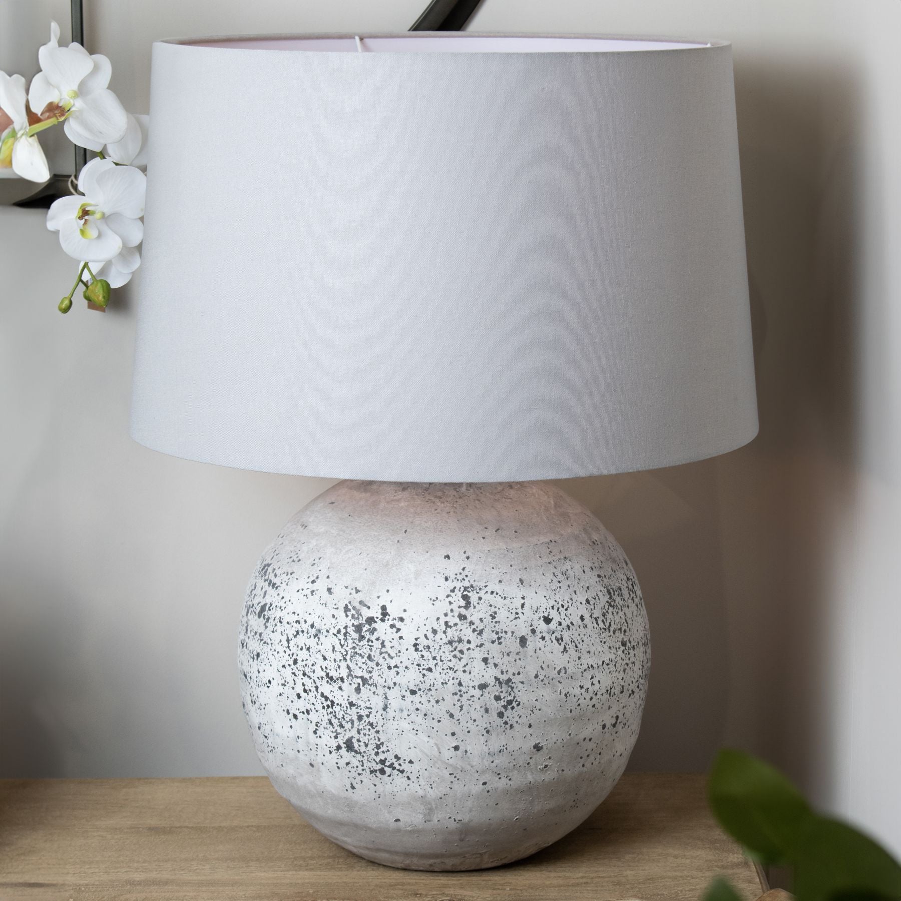 Tiber Large Stone Ceramic Lamp - Lights Zone