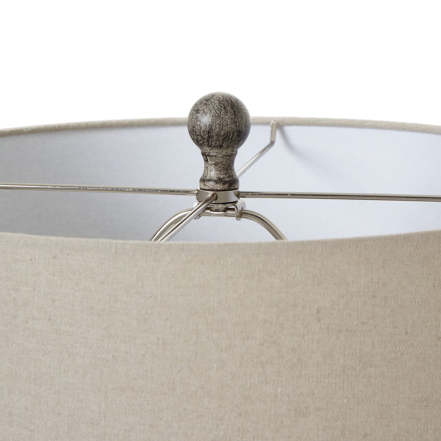 Ochre Carved Textured Table Lamp With Linen Shade - Lights Zone