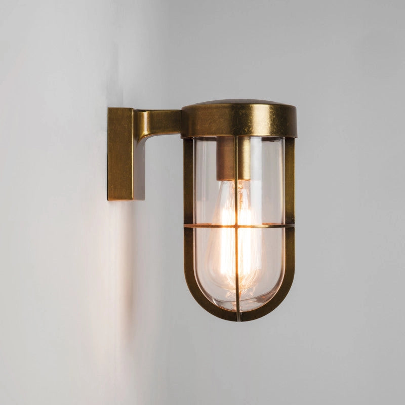 Astro Cabin Outdoor Wall Light – Antique Brass (IP44)