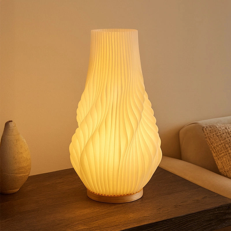 Wisteria Cloud Fibreglass Table Lamp – White