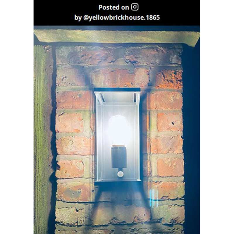 Lucide Claire Half Lantern Outdoor Wall Light with PIR Sensor – Anthracite (IP54)