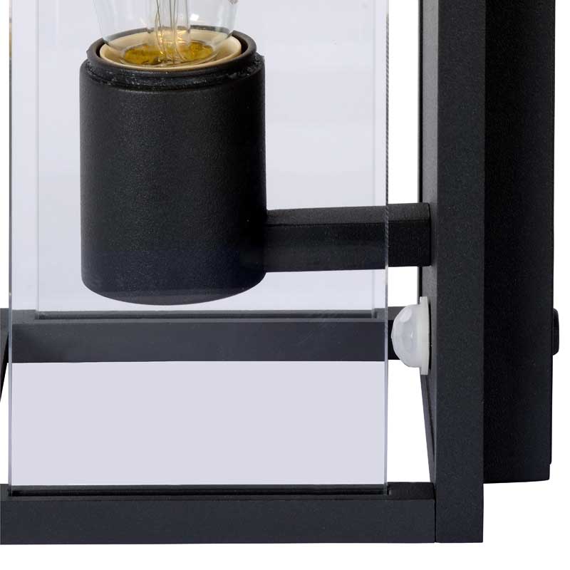 Lucide Claire Half Lantern Outdoor Wall Light with PIR Sensor – Anthracite (IP54)