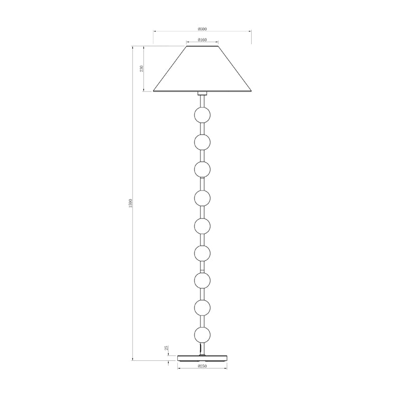 Wisteria Margo Floor Lamp – Brown