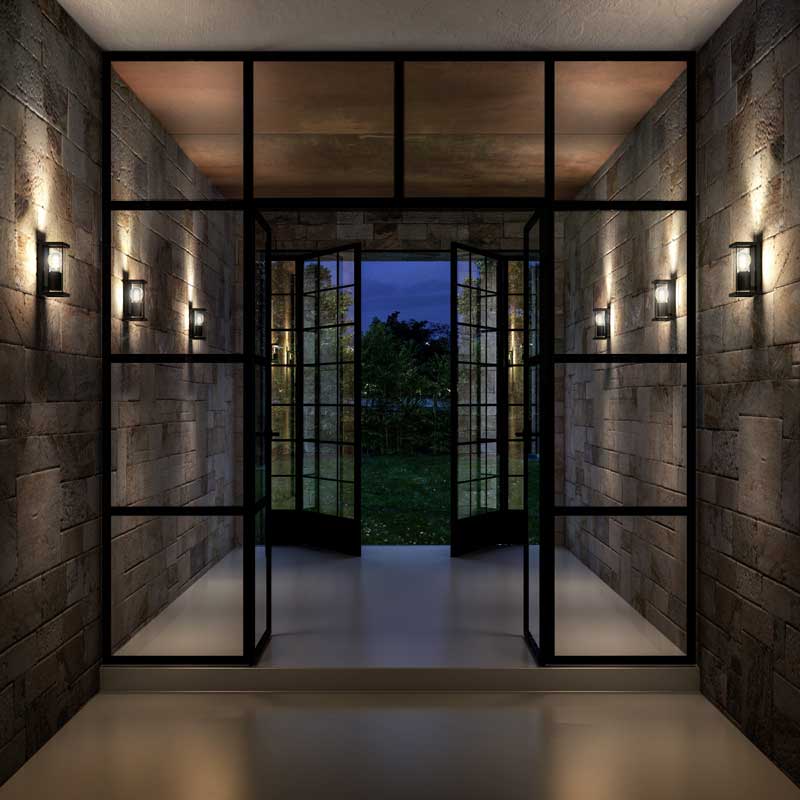 Lucide Claire Half Lantern Outdoor Wall Light with PIR Sensor – Anthracite (IP54)