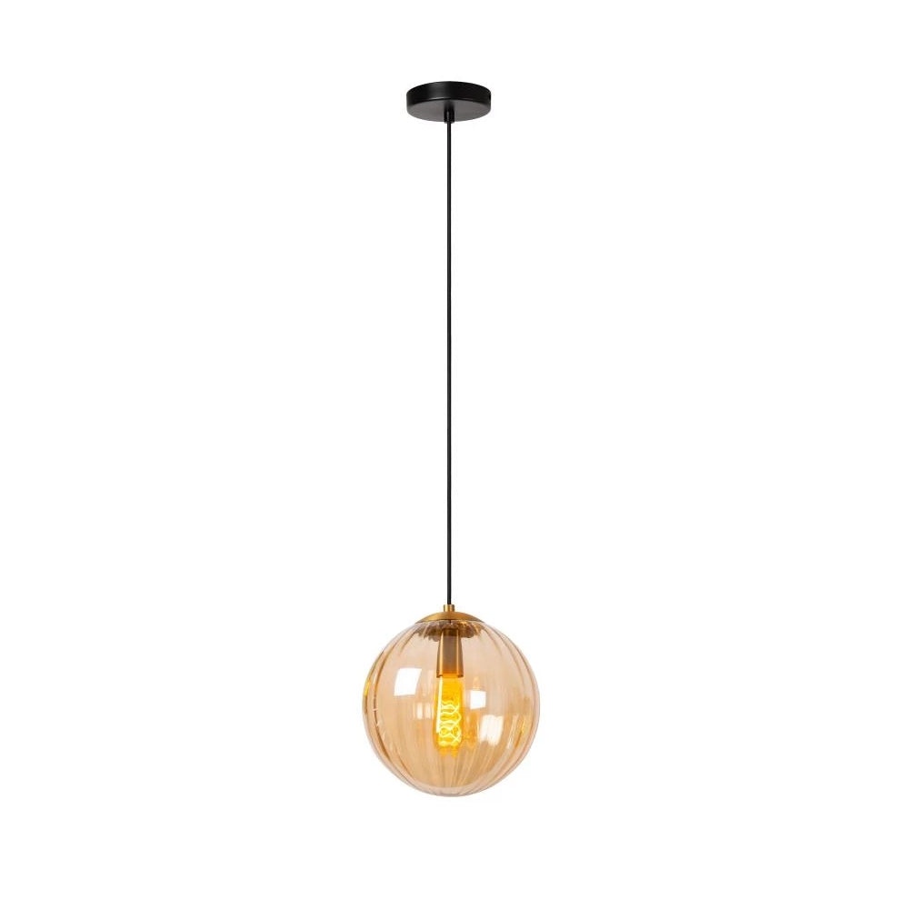 Lucide MONSARAZ - Pendant light - Ø 25 cm - 1xE27 - Amber - Lights Zone