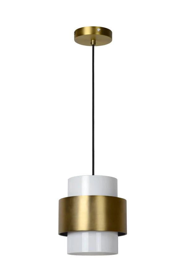 Lucide FIRMIN - Pendant light - Ø 20 cm - 1xE27 - Matt Gold Brass - Lights Zone