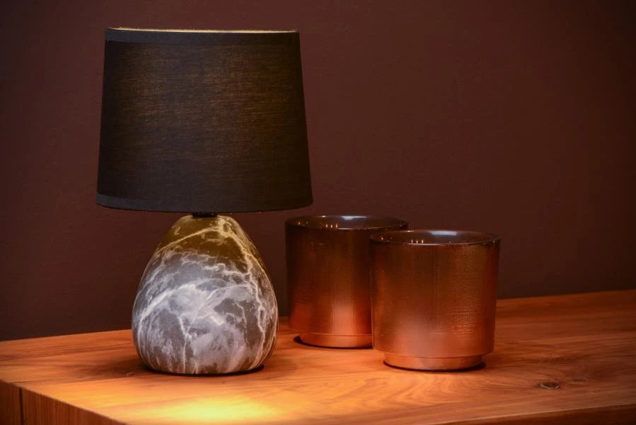 Lucide MARMO - Table lamp - Ø 16 cm - 1xE14 - Lights Zone