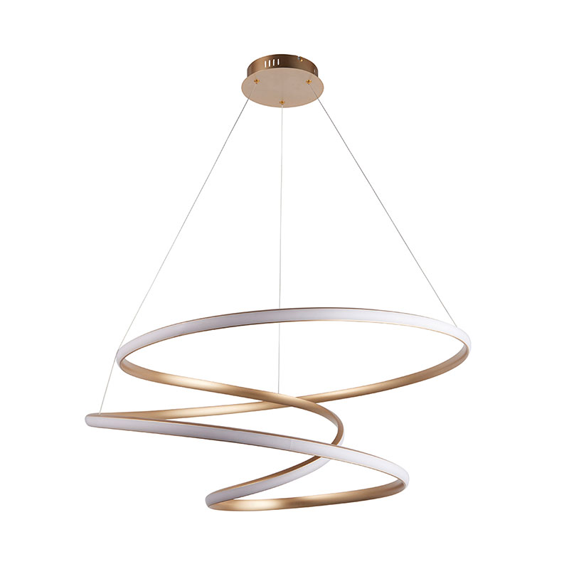 Luxia Evangeline 850 LED Chandelier – Satin Gold - Lights Zone