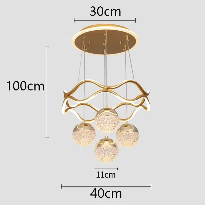 Modern LED Pendant Light Gold/Black Long Line Pendant Light for Restaurant Study Kitchen Office Coffee Home Decoration Luxury