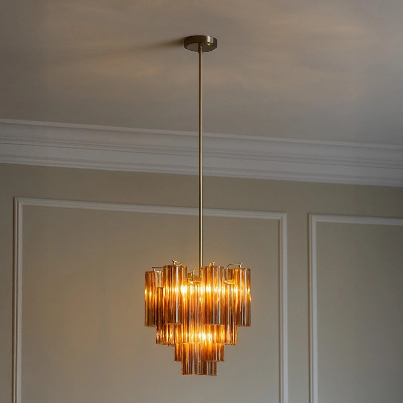 Wisteria Clodagh Glass Chandelier – Brown