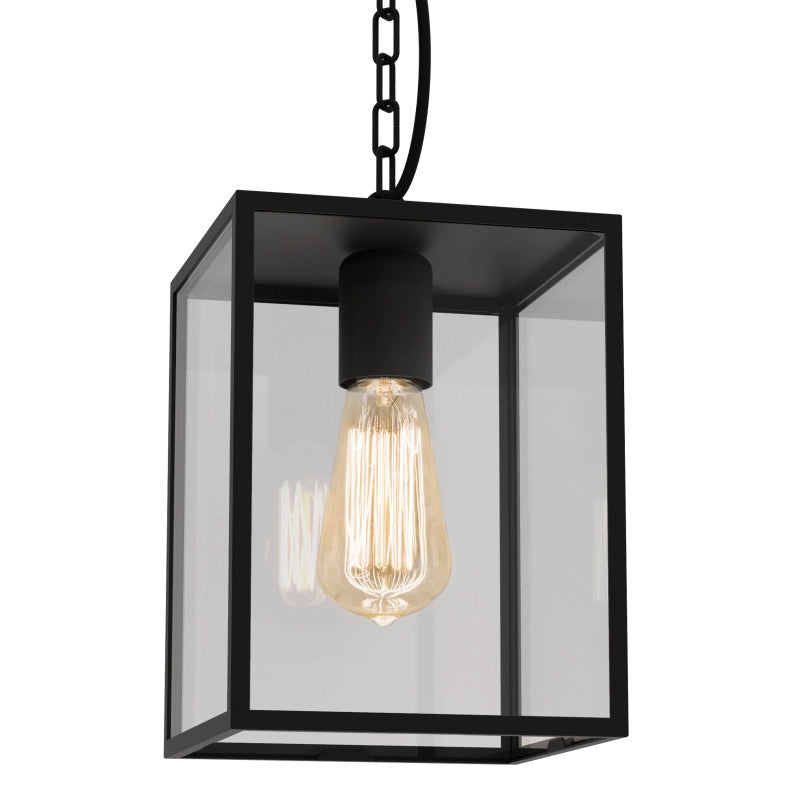 Astro Homefield Pendant Porch Lantern – Black