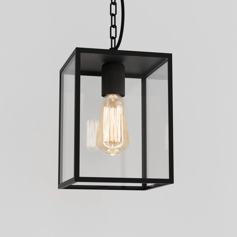Astro Homefield Pendant Porch Lantern – Black