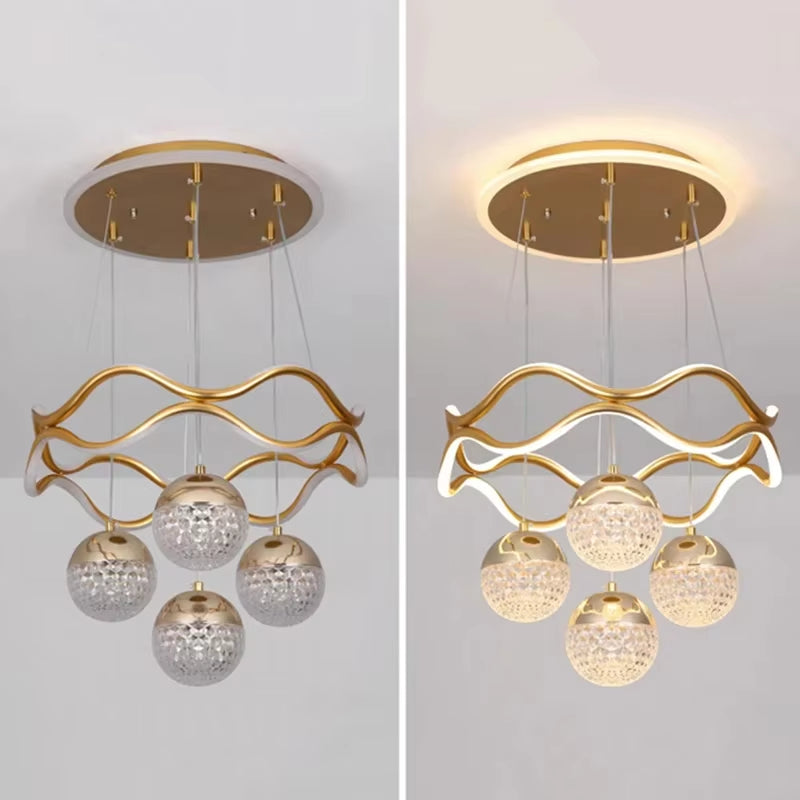 Modern LED Pendant Light Gold/Black Long Line Pendant Light for Restaurant Study Kitchen Office Coffee Home Decoration Luxury