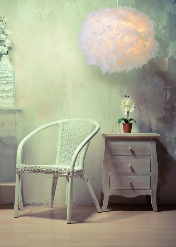 Lucide GOOSY SOFT - Pendant light - Ø 50 cm - 1xE27 - White - Lights Zone