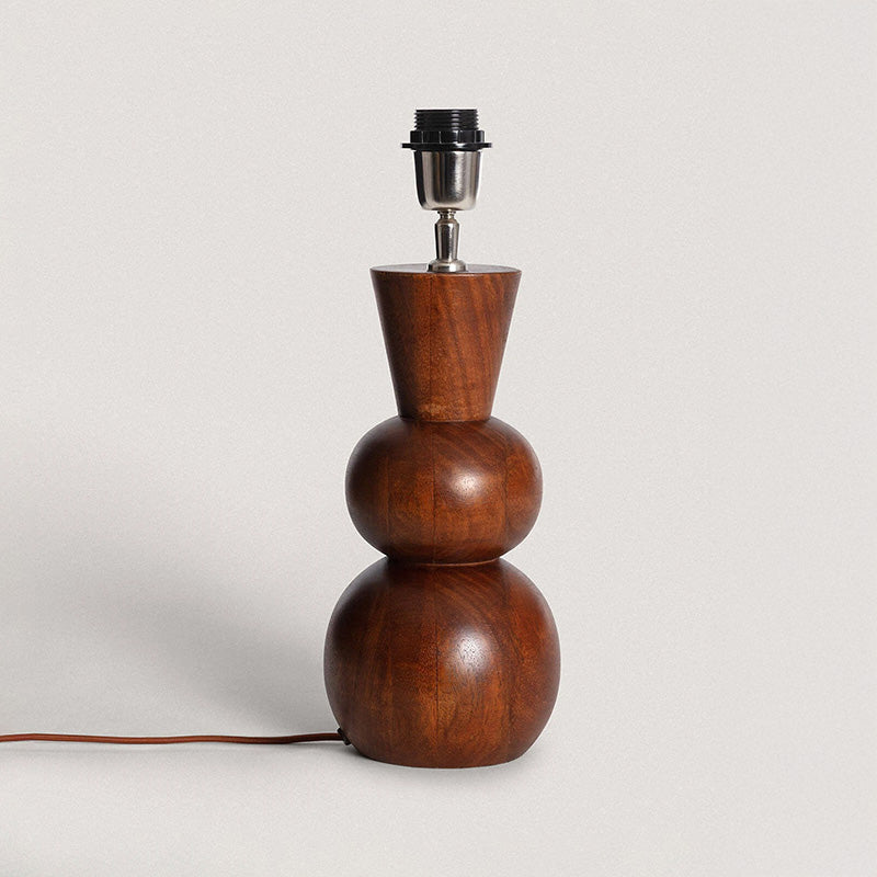 Wisteria Grove Wood Table Lamp with Elodie Shade – Navy