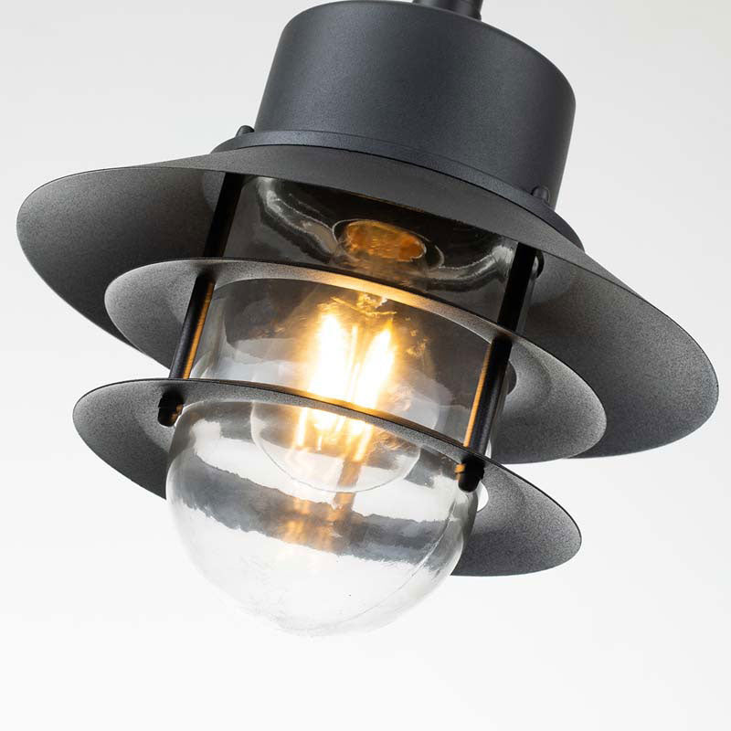 Elstead Copenhagen Pendant Porch Lantern – Black (IP44)