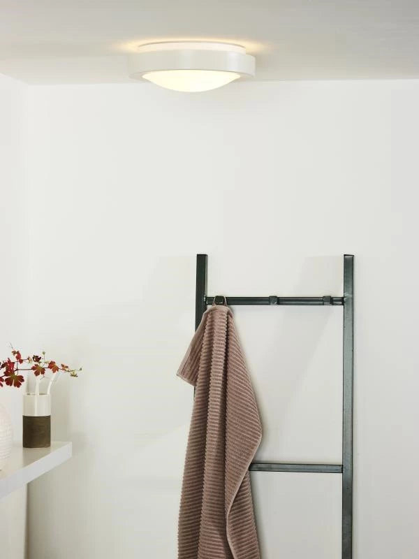 Lucide FRESH - Flush ceiling light Bathroom - Ø 27 cm - 1xE27 - IP44 - Lights Zone