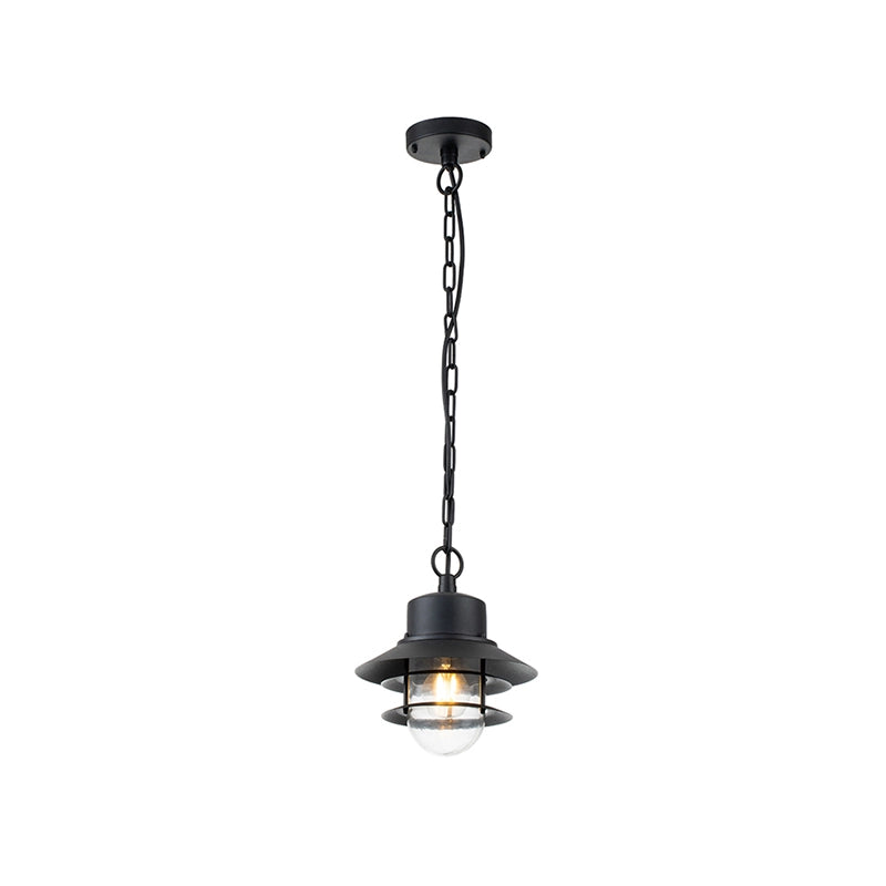 Elstead Copenhagen Pendant Porch Lantern – Black (IP44)