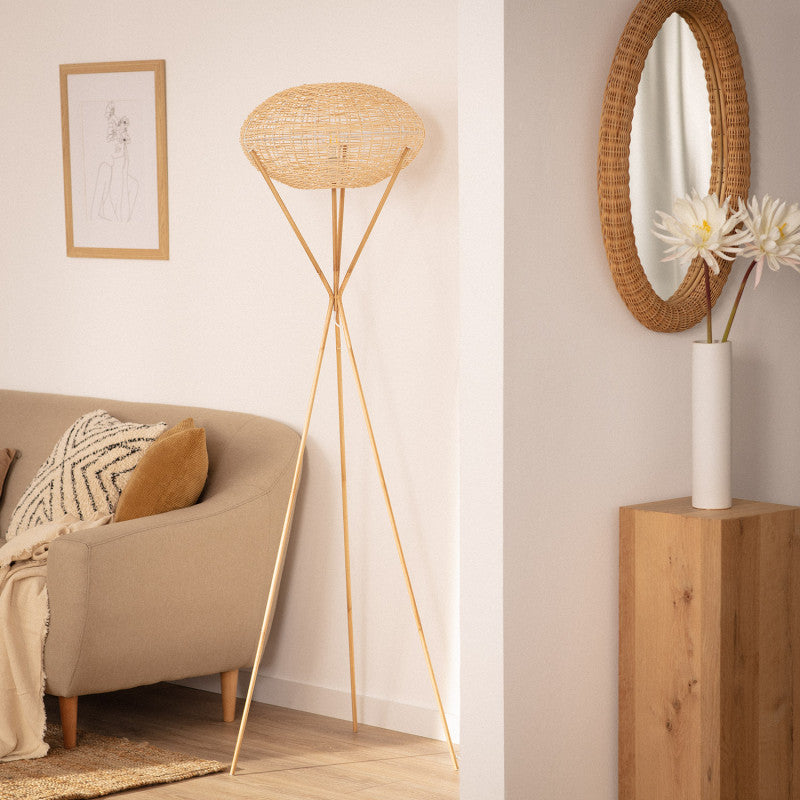 Edit Ronax Rattan Floor Lamp – Natural