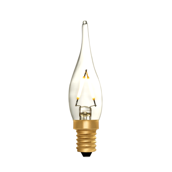 French Candle C22 Clear 2W 2200K E14 Light Bulb