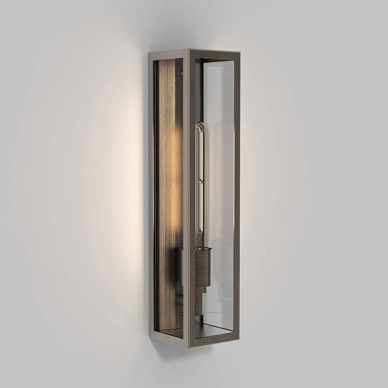 Astro Harvard Half Lantern Outdoor Wall Light — Painted Bronze