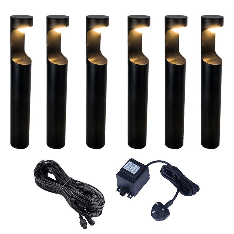 Easyfit 12V Garden Lights – Yew LED Outdoor Post Light Kit (6 Lights)