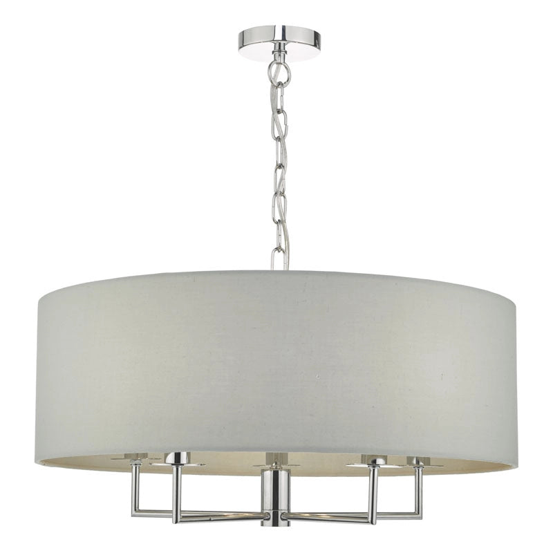 DAR Jamelia 5 Arm Ceiling Pendant Light – Grey