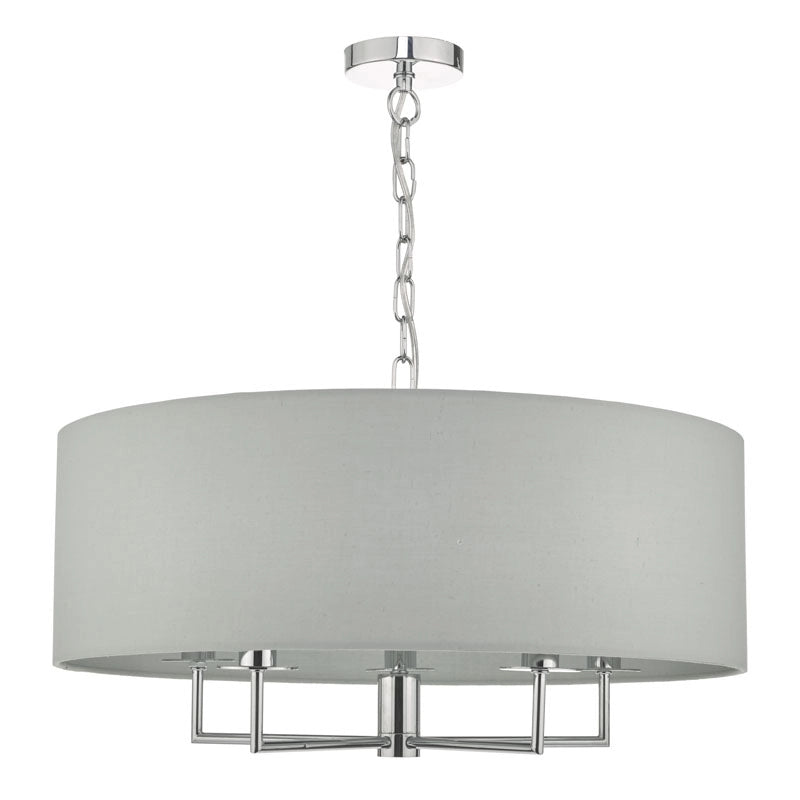 DAR Jamelia 5 Arm Ceiling Pendant Light – Grey