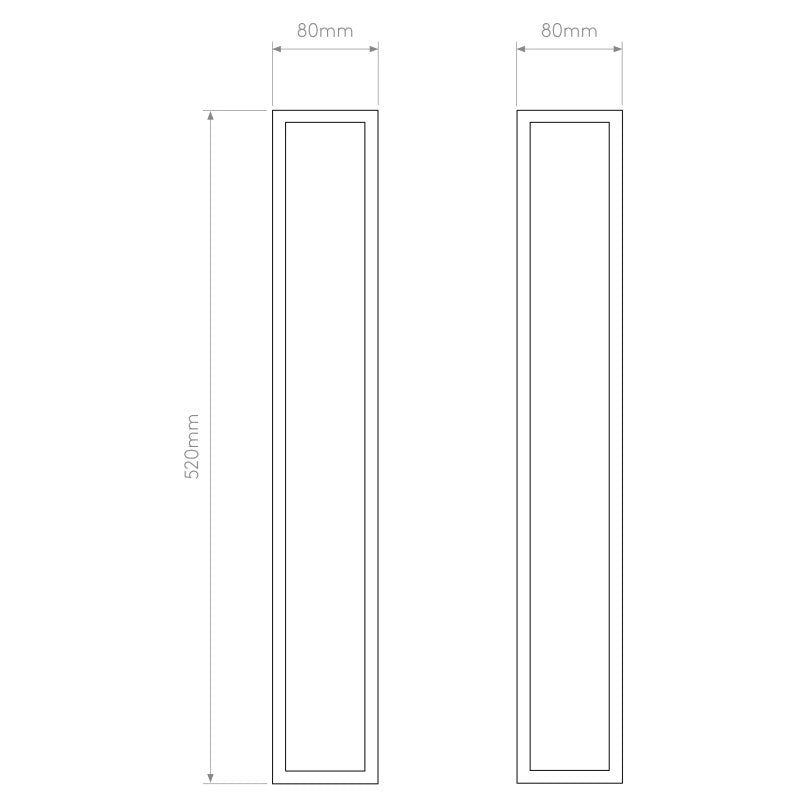 Astro Salerno 520 LED Outdoor Flush Light — Textured Black