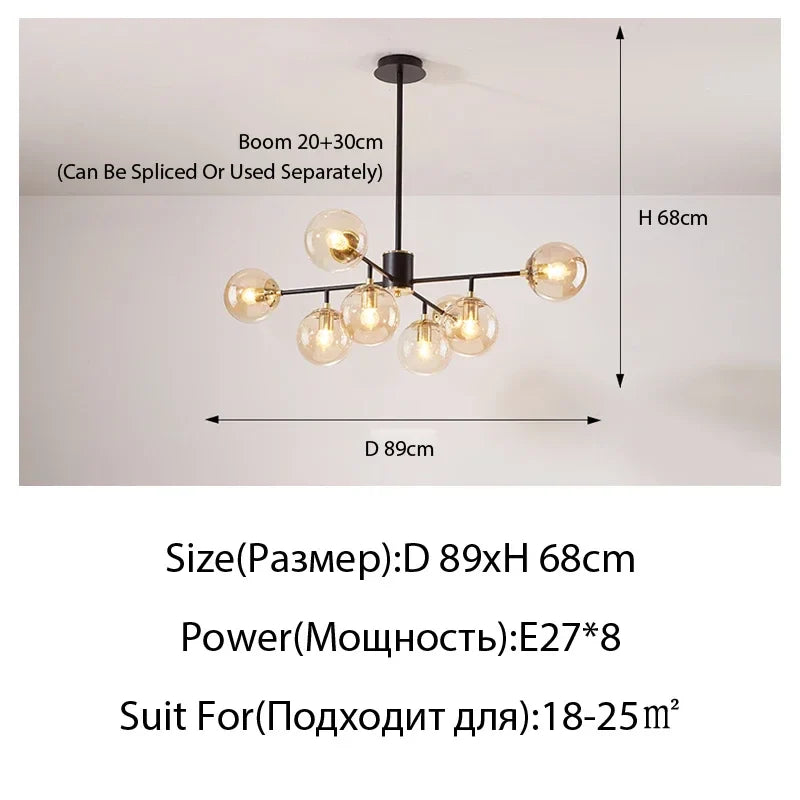 Modern LED Crystal Ceiling Light