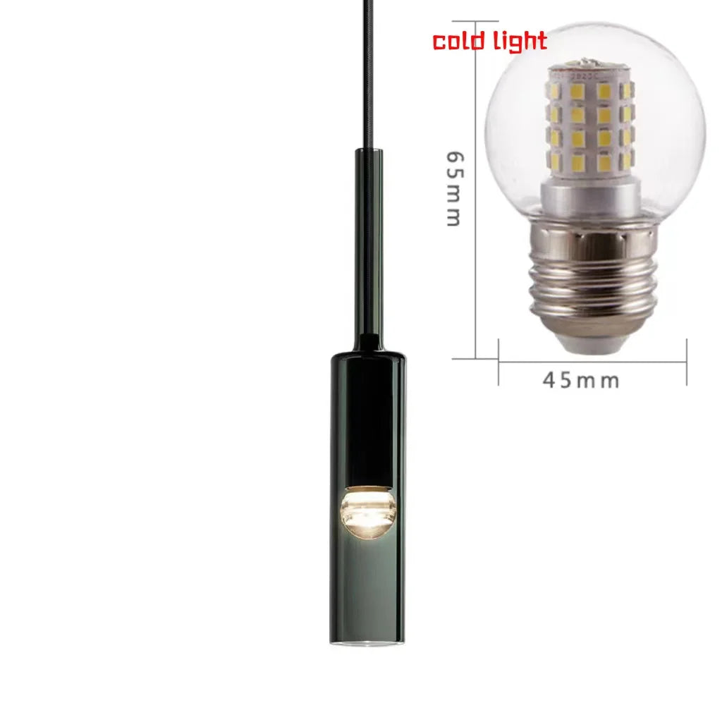 Modern Glass Bottle Pendant Light - Versatile Hanging Lamp for Bedroom, Bar, and Kitchen Decor