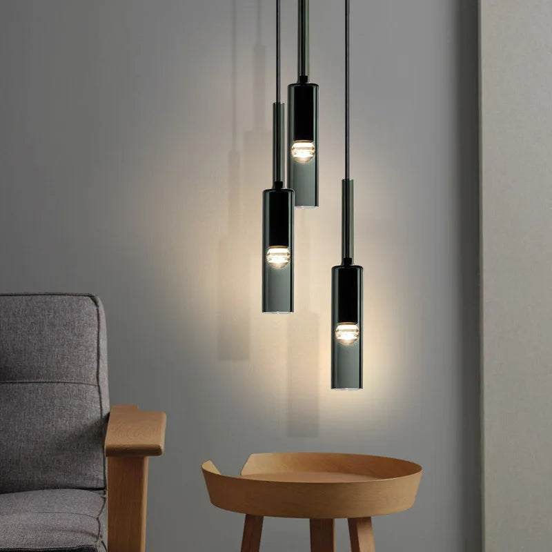 Modern Glass Bottle Pendant Light - Versatile Hanging Lamp for Bedroom, Bar, and Kitchen Decor
