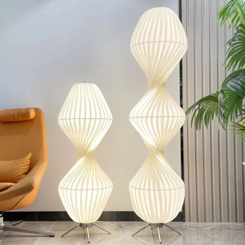 Modern Japanese Gourd Floor Lamp - Elegant Ambiance for Living Room & Bedroom