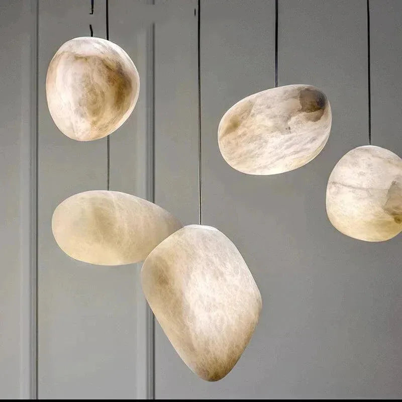Modern Snowflake Gypsum LED Marble Chandelier