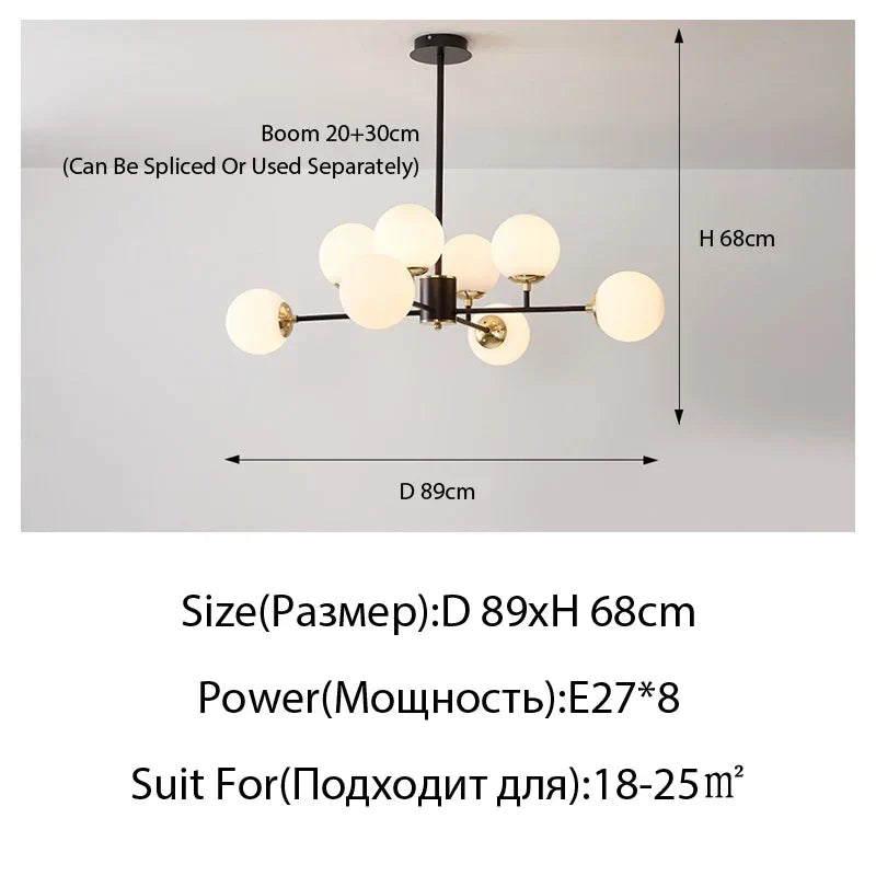 Modern LED Crystal Ceiling Light