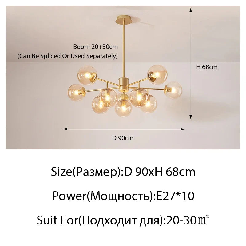 Modern LED Crystal Ceiling Light