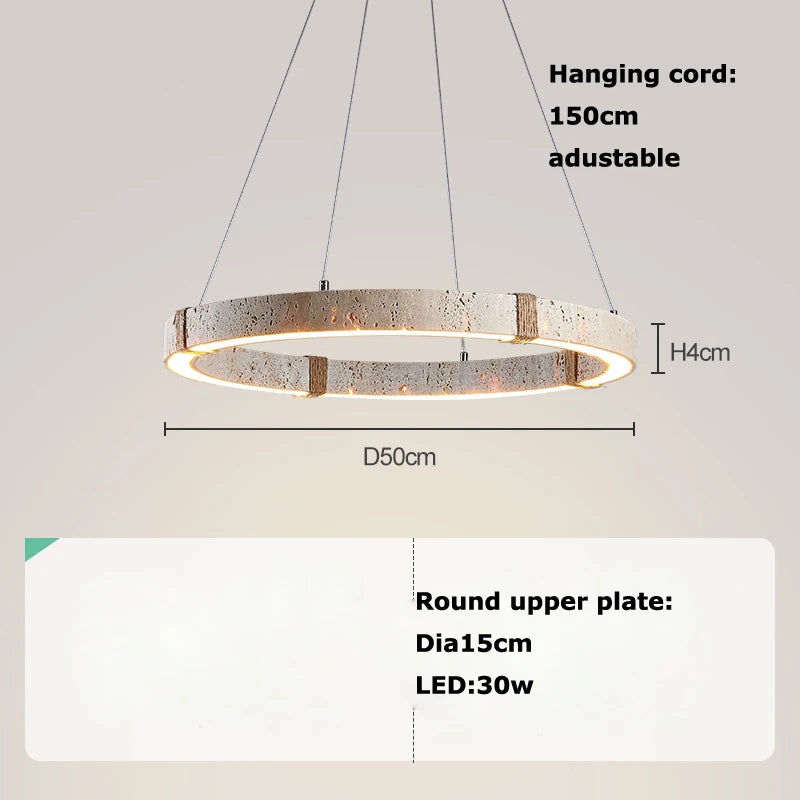 Stone Series Chandelier - Contemporary Lighting Fixture for Living and Dining Spaces
