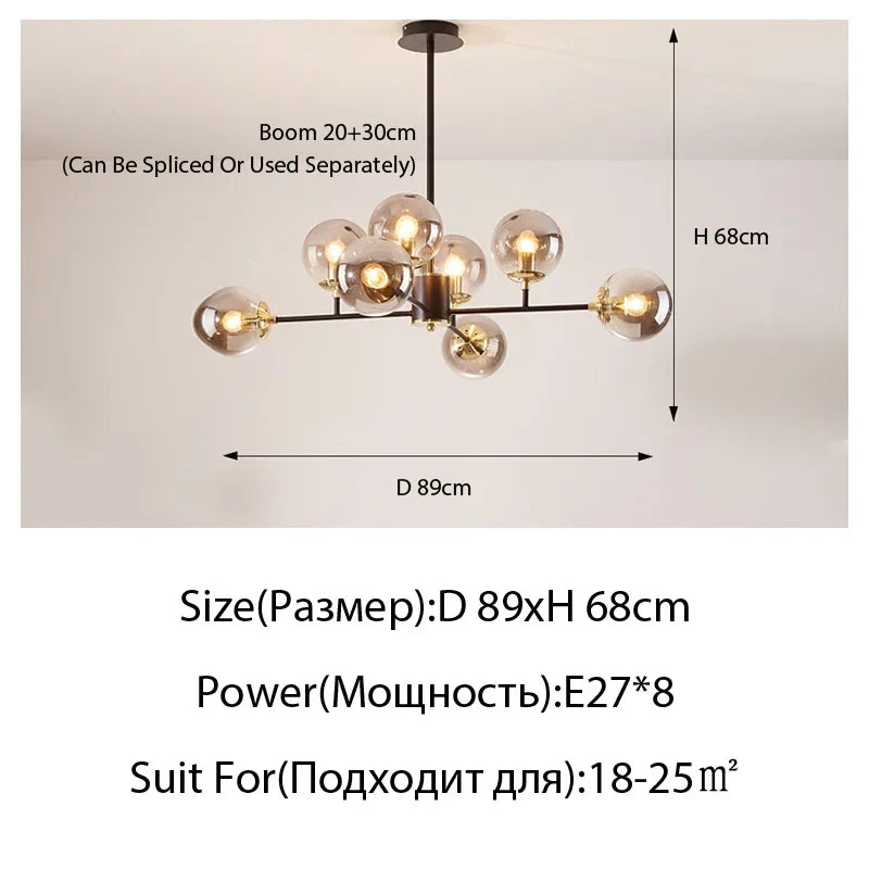 Modern LED Crystal Ceiling Light