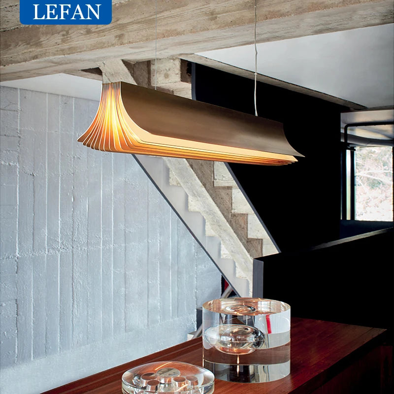 Luxury LED Chandelier: Modern Hanging Light for Dining & Office