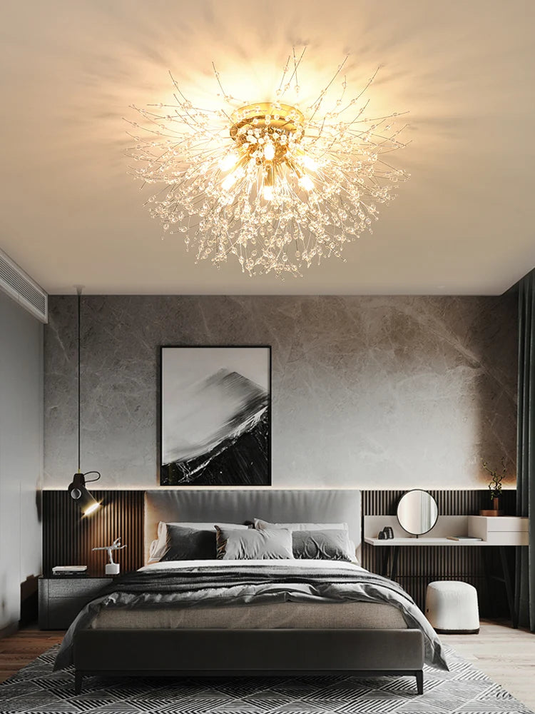 Dandelion Crystal Fireball Chandelier